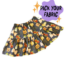 Load image into Gallery viewer, Spooky Tiered Mini Skirt