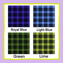 Load image into Gallery viewer, Puff Sleeve Two-Tone Tartan