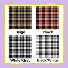Load image into Gallery viewer, Puff Sleeve Two-Tone Tartan
