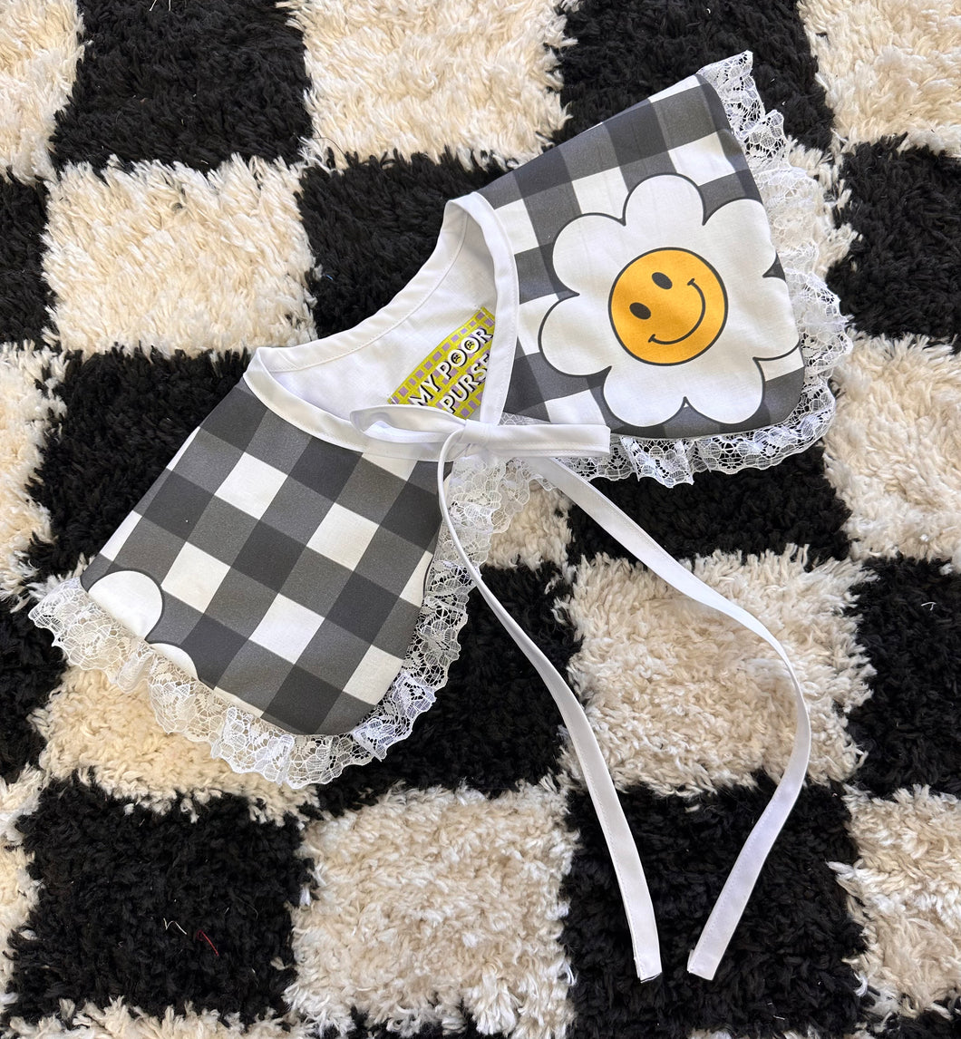 Gingham Smiley Collar