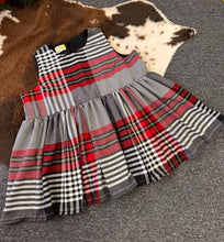 Load image into Gallery viewer, Red Tartan Mini Dress - Size 30
