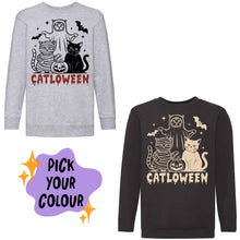 Load image into Gallery viewer, Catloween Sweatshirt - Kids
