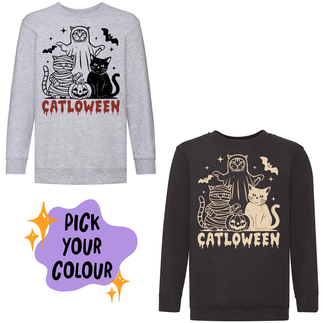 Catloween Sweatshirt - Kids